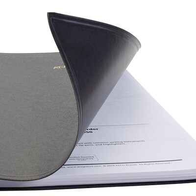 2026 AT-A-GLANCE 8.5" x 11" Daily Appointment Book, Faux Leather Cover, Black (70-222-05-26)