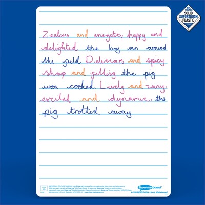 Show-me Lined/Gridded Double Sided Lapboards, with Pens, Erasers & Cleaner, 8" x 12", 35/Set (EPTCGLBX)