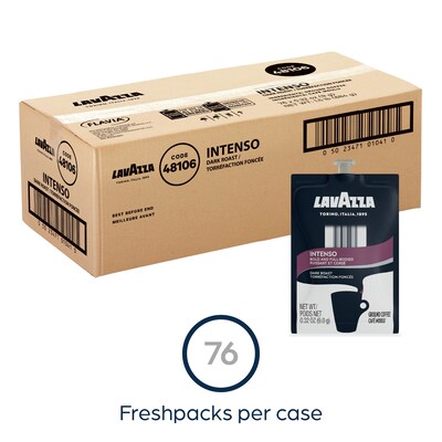 Lavazza Coffee Flavia Freshpacks, Dark Roast, 76/Carton (MDR01041)