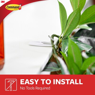Command Medium Wire Hooks, 2 lb., White, 35/Pack (17065-S35NA)
