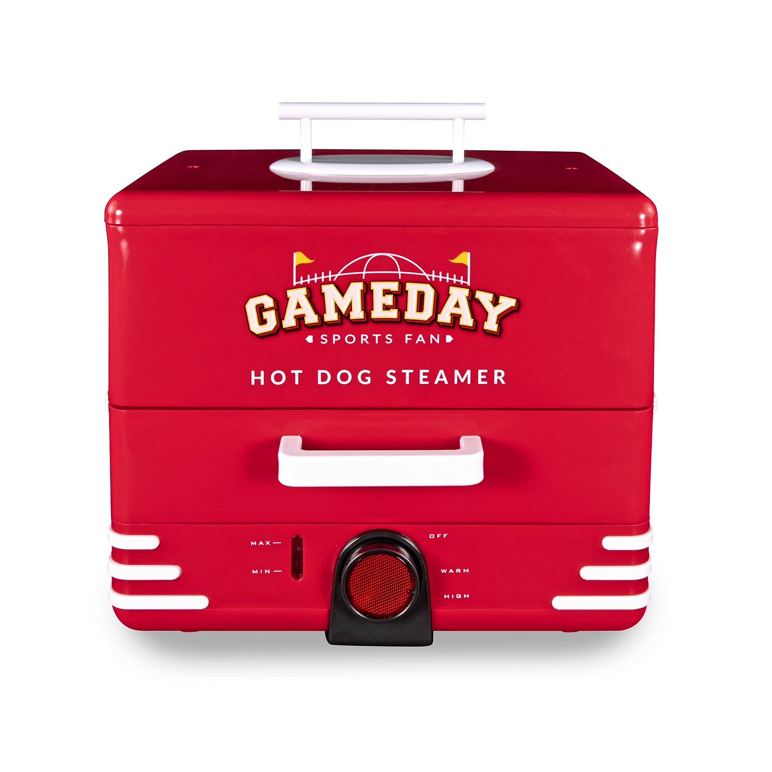 Nostalgia Game Day 4.5-Quart Hot Dog Steamer, Red (GDHDS206RDSL)
