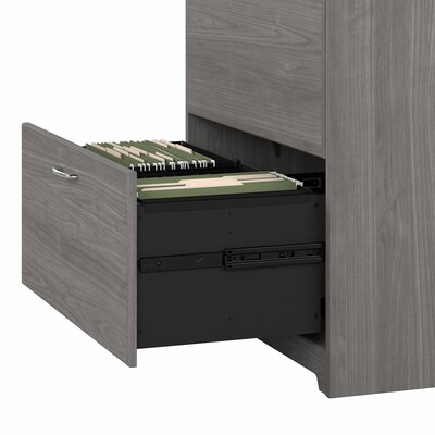 Bush Furniture Cabot 2 Drawer Lateral File Cabinet, Modern Gray (WC31380)