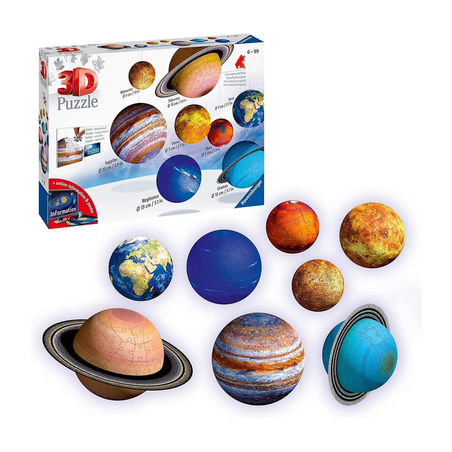 Ravensburger Solar System 522-Piece Floor Puzzle (11668)