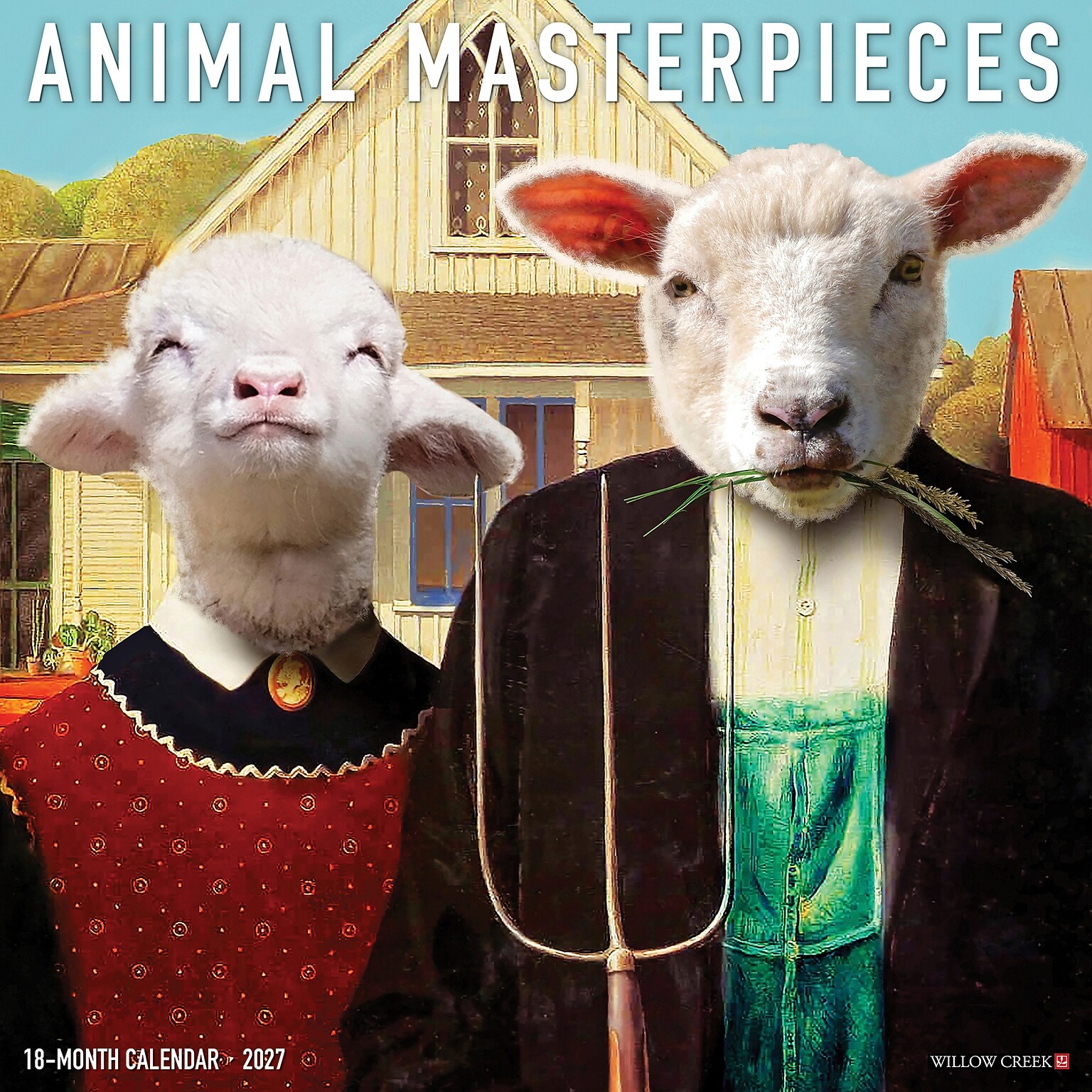 2027 Willow Creek Animal Masterpieces 12 x 12 Monthly Wall Calendar, Assorted Colors (58794)
