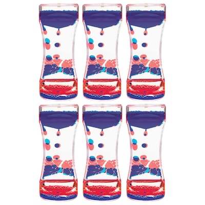 Teacher Created Resources Liquid Motion Bubbler, Red & Blue, Pack of 6 (TCR20968-6)