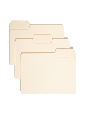 Smead SuperTab® File Folder, 3 Tab, Letter Size, Manila, 24/Pack (10380)