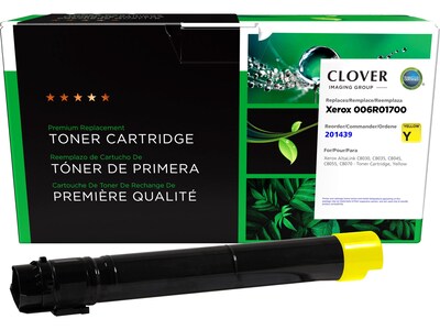 Clover Imaging Group Remanufactured Yellow Standard Yield Toner Cartridge Replacement for Xerox 006R01700