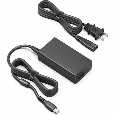 BTI 65W USB-C AC Adapter for Dell Latitude/XPS Laptop, Black (LA65NM190-BTI)