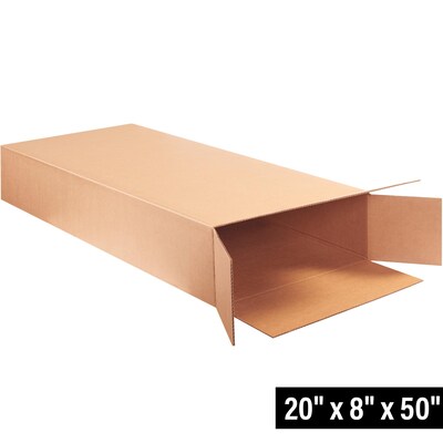 20 x 8 x 50 Side Loading Boxes, 32 ECT, Brown, 5/Bundle (HD20850FOL)