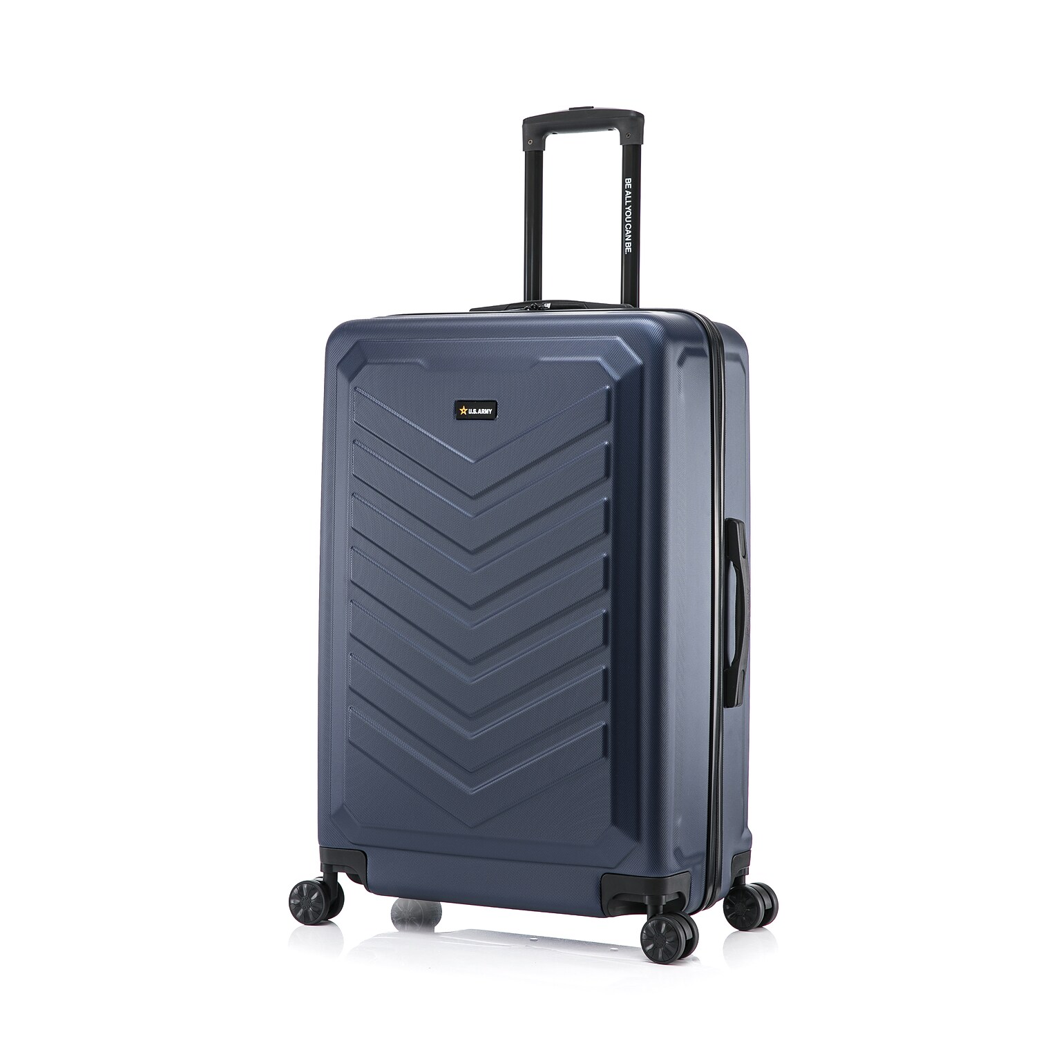 US Army FOX 28 Hardside Suitcase, 4-Wheeled Spinner, TSA Checkpoint Friendly, Navy Blue (USLFOX00L-BLU)