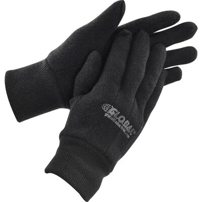 Global Industrial Cotton Jersey Gloves, Brown, Ladies, 12 Pairs (708356S)