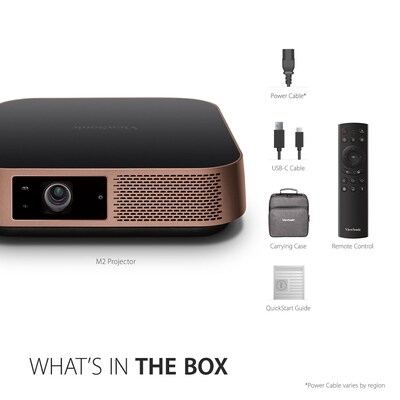 ViewSonic Portable M2 Pico Handheld DLP Projector, Black