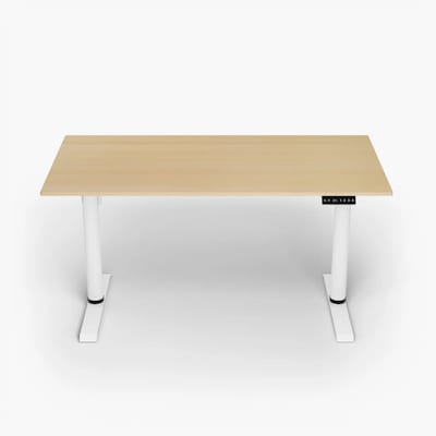 Arozzi Arena Nordico 55"W Electric Adjustable Standing Desk, Birch (ARENANRDWTBCH)
