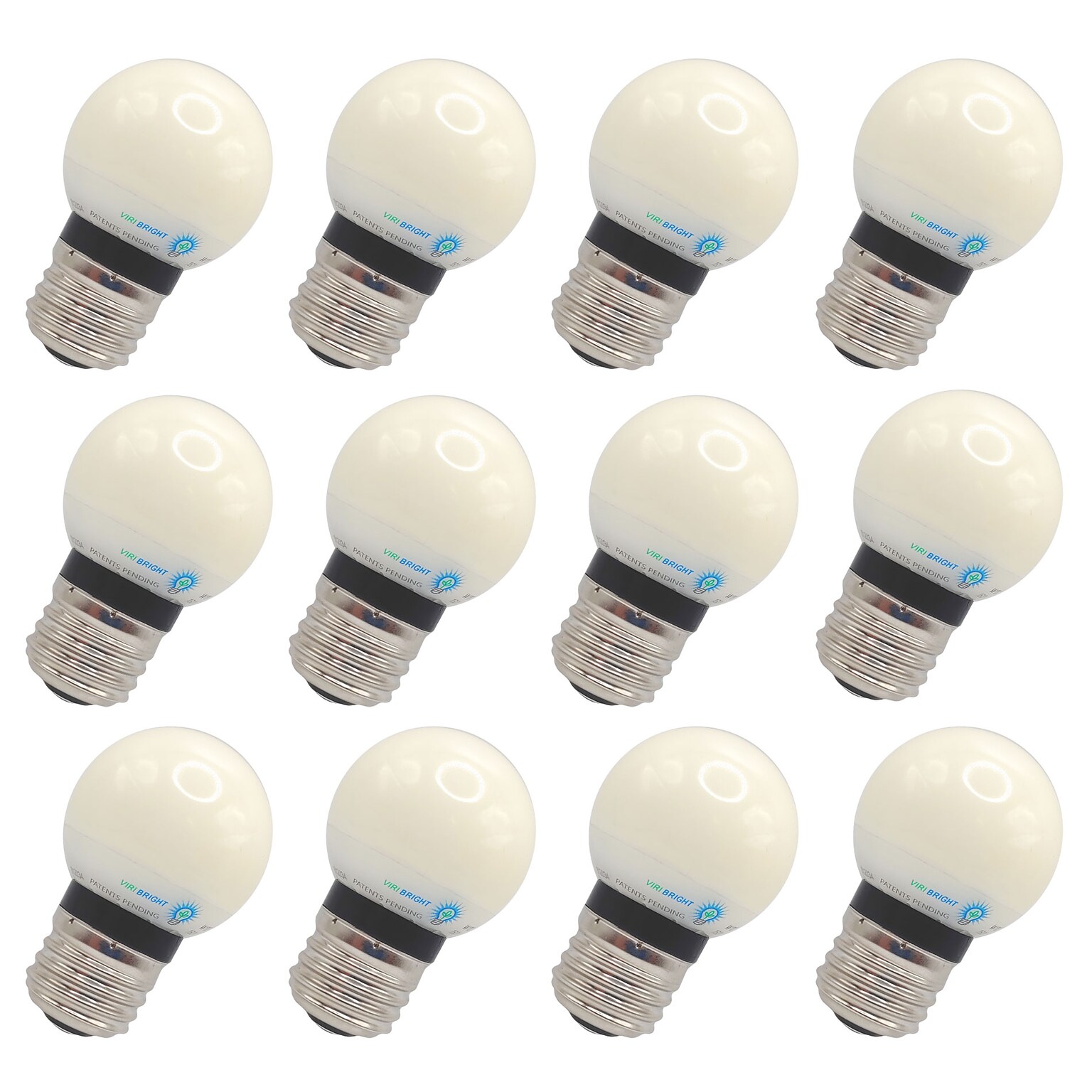 Viribright 3.2 Watts Soft White LED Globe Bulb, 12/Pack (74564)