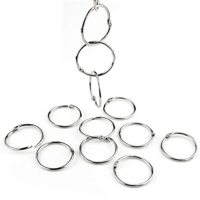 NAHANCO Metal Display Ring, 2.25" Capacity, Silver, 100/Pack (DISPLAYRING)