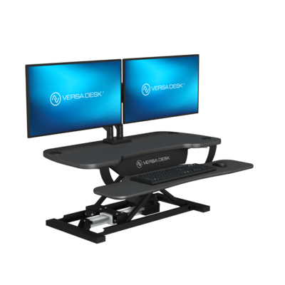 VersaDesk PowerPro 36W Electric Adjustable Standing Desk Converter, Black (SP7643624-00-01)