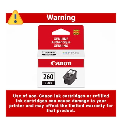Canon PG-260 Black Standard Yield Ink Cartridge  (3707C001)