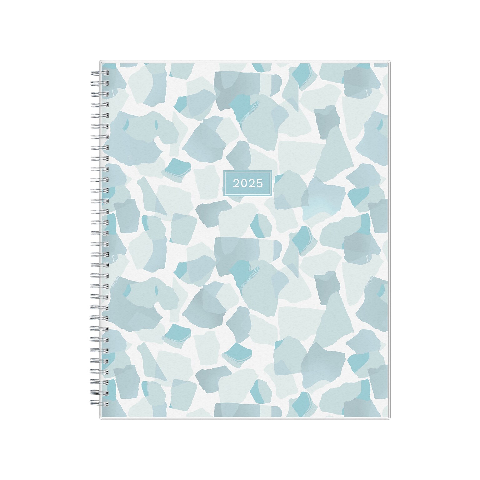 2025 Blue Sky Amitza Blue 8.5 x 11 Weekly & Monthly Planner, Plastic Cover, Blue/White (148765-25)