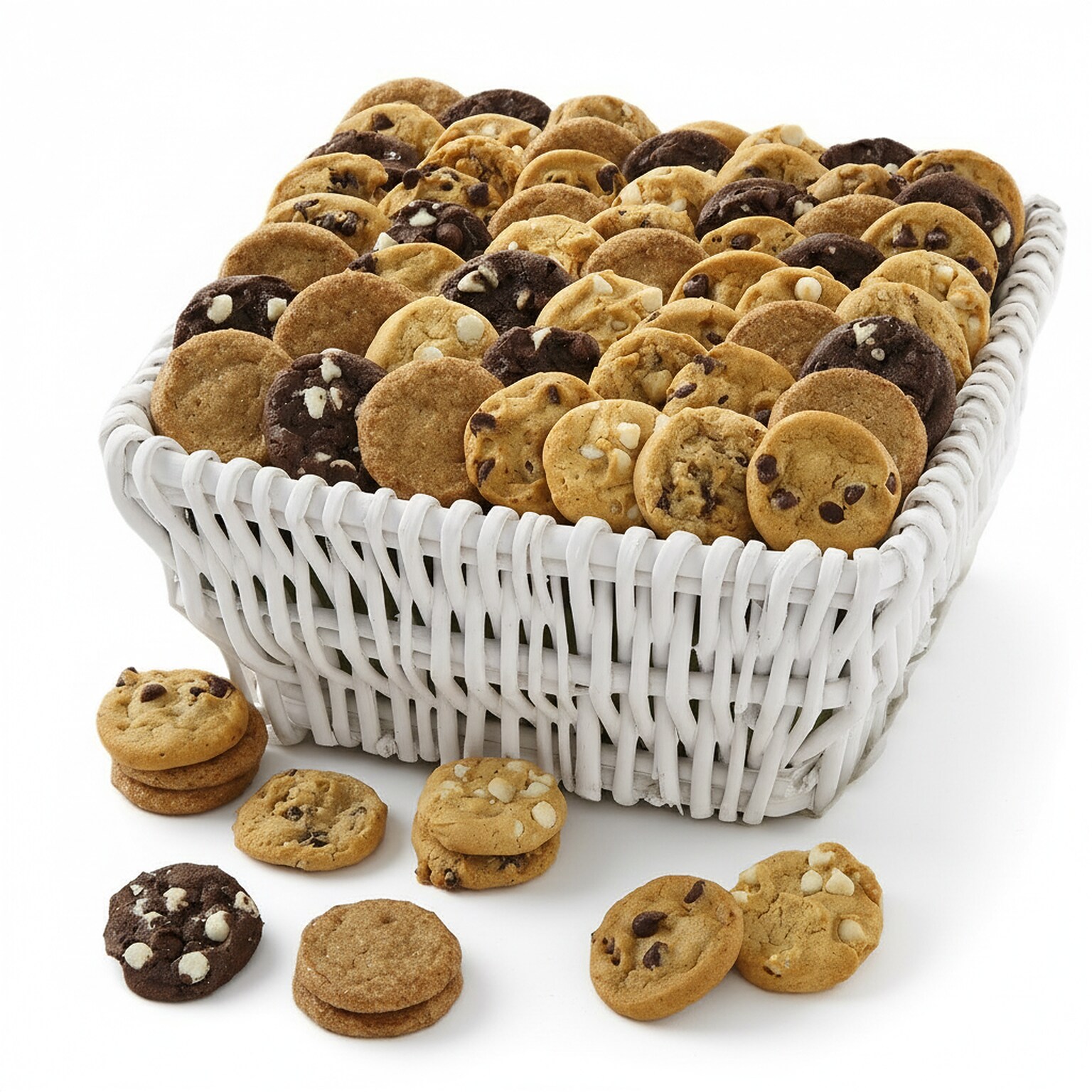 Mrs. Fields 72 Nibblers Bite-Sized Cookies Basket, 72 Cookies/Pack  (25EVBSKT072)