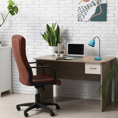 Simple Designs Sleek Essentials LED Desk Lamp, 16", Cyan Blue (LD1077-CYN)