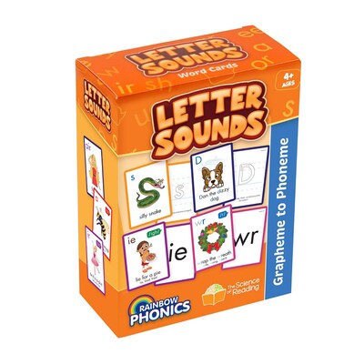 Junior Learning Rainbow Phonics Letter Sound Cards, Graphene to Phoneme (JRLRP104)