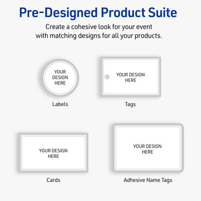 Avery Laser/Inkjet Rectangle Multipurpose Labels, 2-1/3" x 3-3/8", White, 120/Pack (S00-F3M)