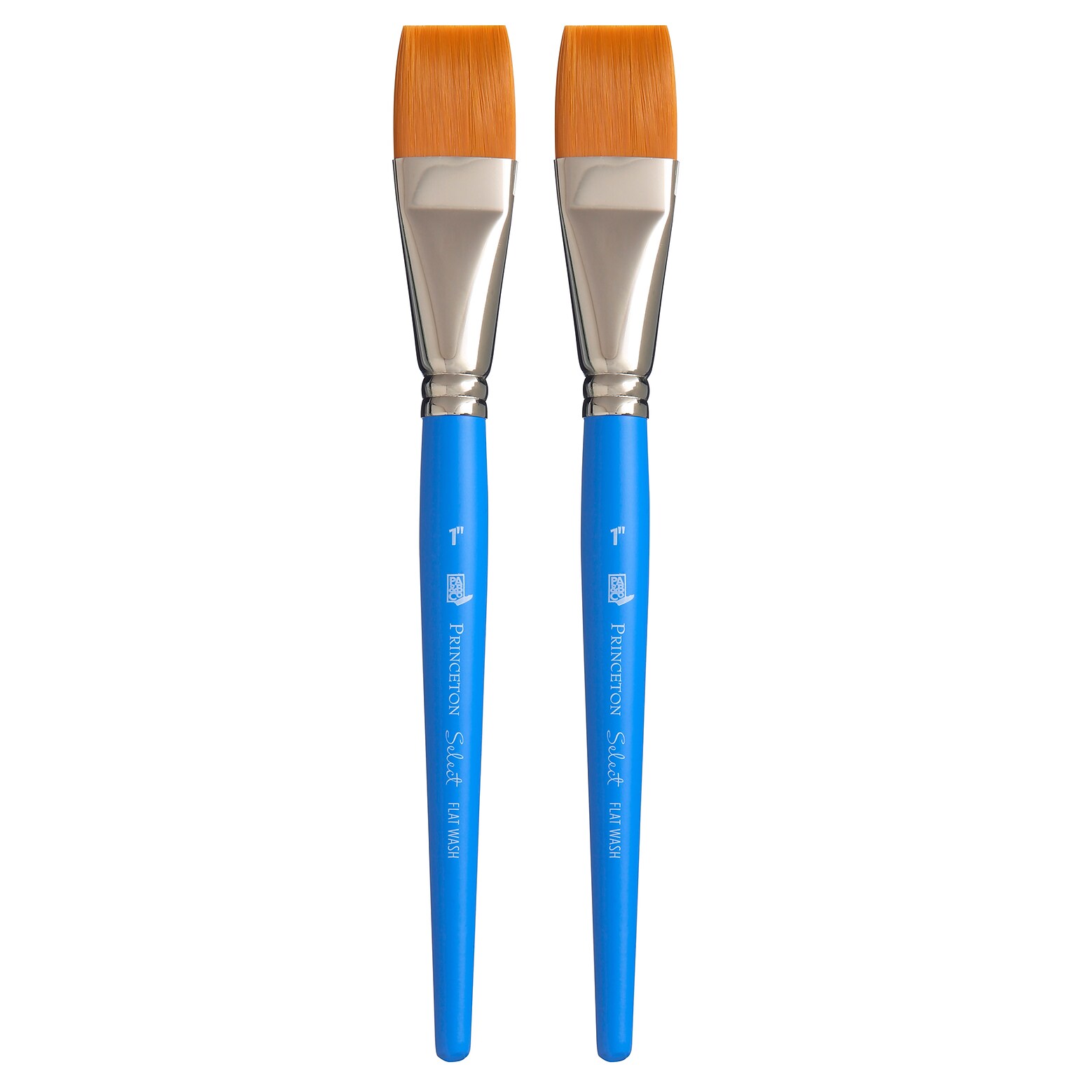 Princeton Select Artiste Mixed Media Synthetic Flat Wash Brush, 2/Pack (PBXP3750FW100-2)