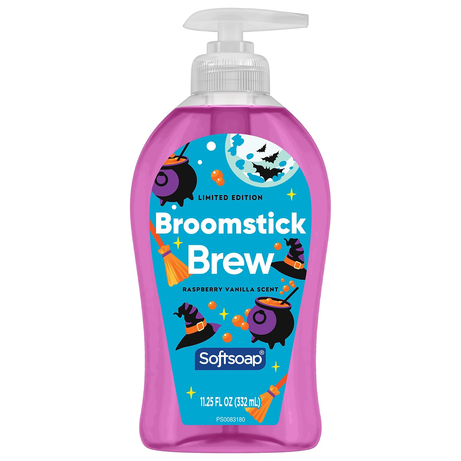 Softsoap Limited Edition Broomstick Brew Liquid Hand Soap, Raspberry Vanilla Scent, 11.25 fl oz. (61049181)