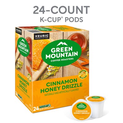 Green Mountain Cinnamon Honey Drizzle Coffee Keurig® K-Cup® Pods, Light Roast, 24/Box (5000378226)