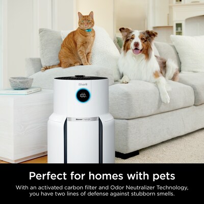 Shark NeverChange MAX Tower Air Purifier, White (HP302)