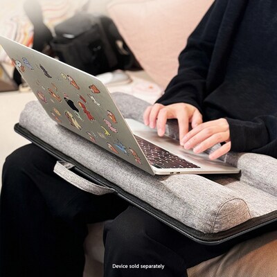 SaharaCase Premium Portable Lap Desk with Cushion, Black/Gray (LT00074)