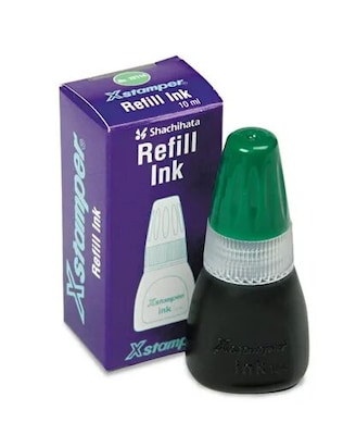 Refill Ink for Xstamper Stamps, 10ml-Bottle, Green (XST22114)