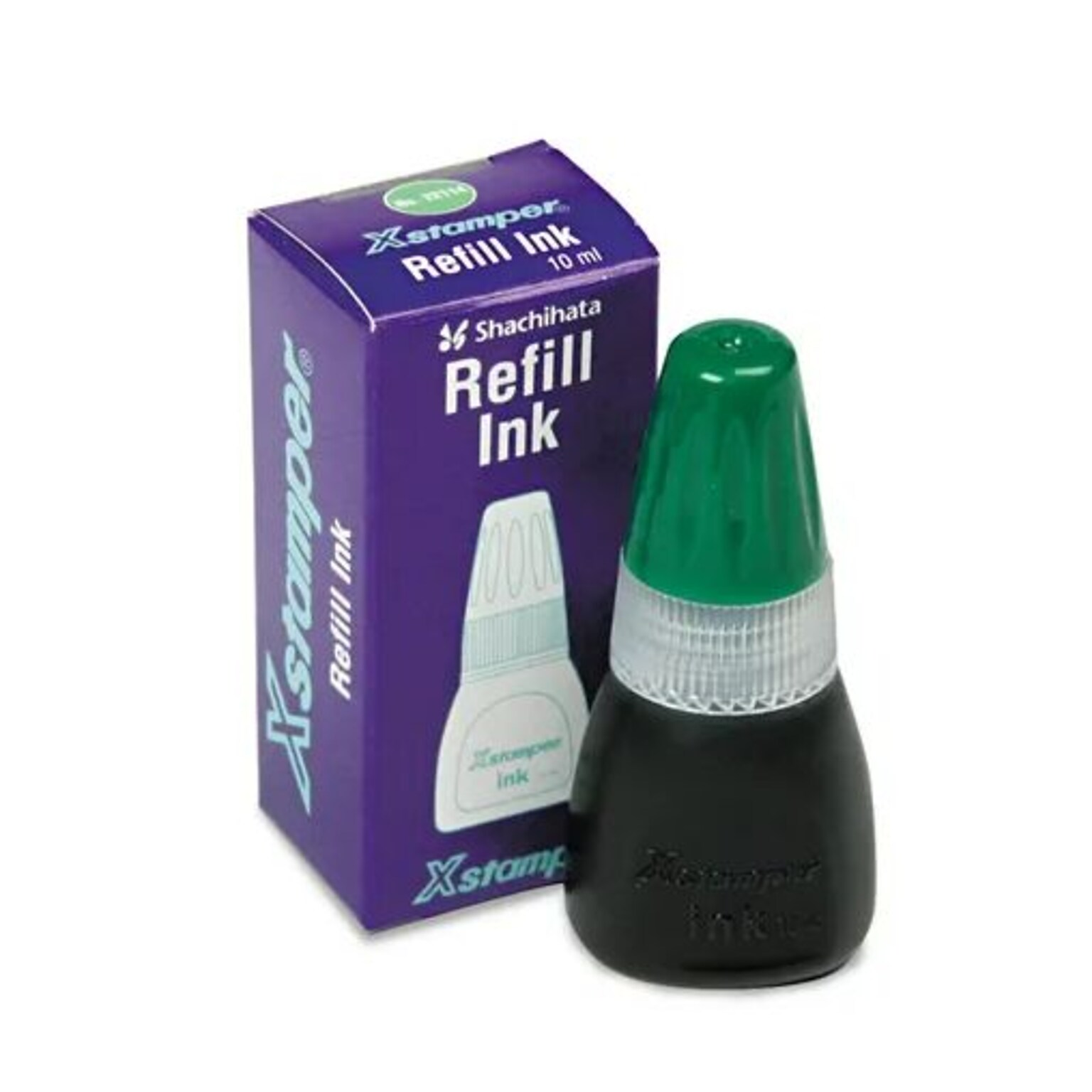 Refill Ink for Xstamper Stamps, 10ml-Bottle, Green (XST22114)