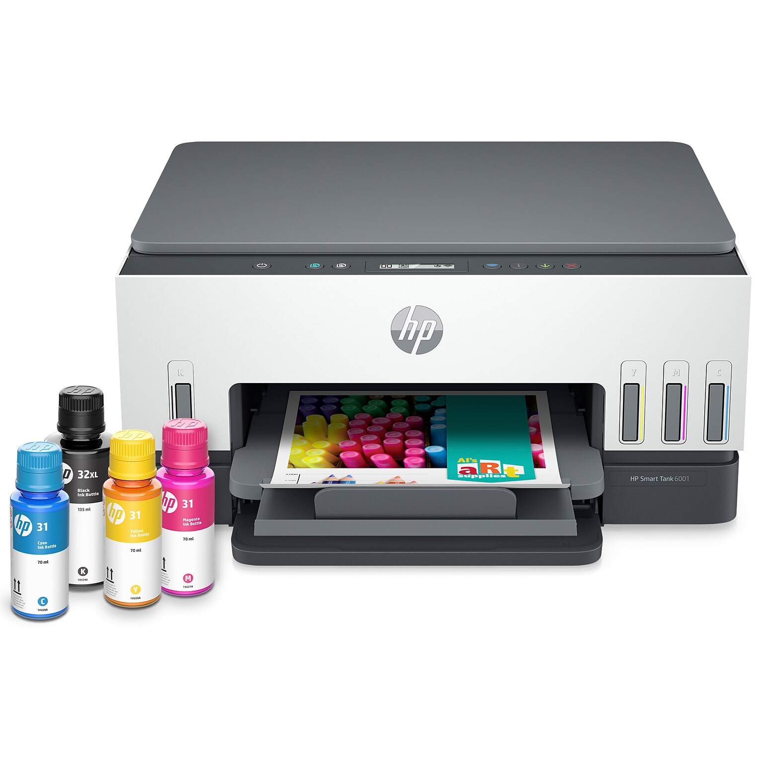 HP Smart Tank 6001 Wireless Color All-in-One Ink Tank Printer Scan, Copy, 2 Years Ink Included, AI Enabled (2H0B9A)