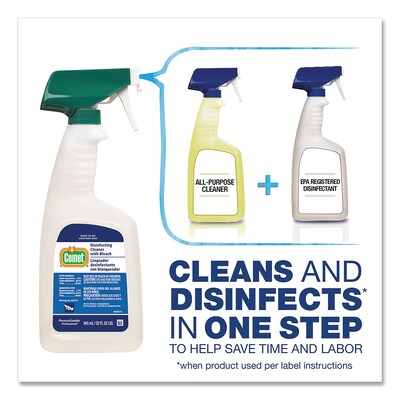 Comet® Disinfecting Cleaner w/Bleach, 1 Gal Bottle