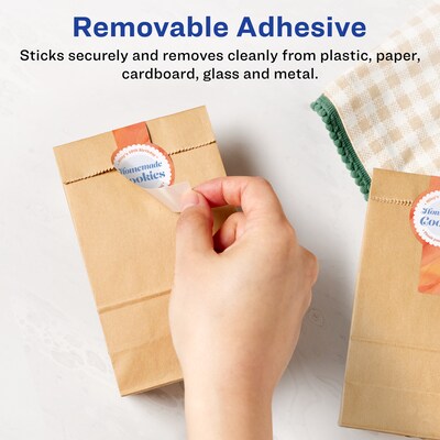 Avery Laser/Inkjet Decorative Edge Multipurpose Labels, 1.5 x 3.5, White, 1000 Labels/Box (94122)