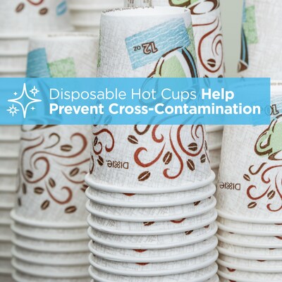 Dixie PerfecTouch Insulated Paper Hot Cups, 20 oz., Coffee Haze, 25/Pack (5320CD)