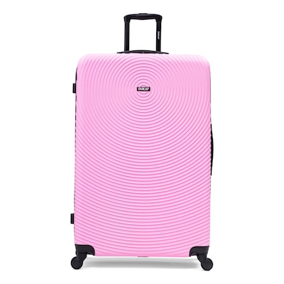 DUKAP Inception 33.86" Hardside Suitcase, 4-Wheeled Spinner, TSA Checkpoint Friendly, Pink (DKINC00XL-PNK)