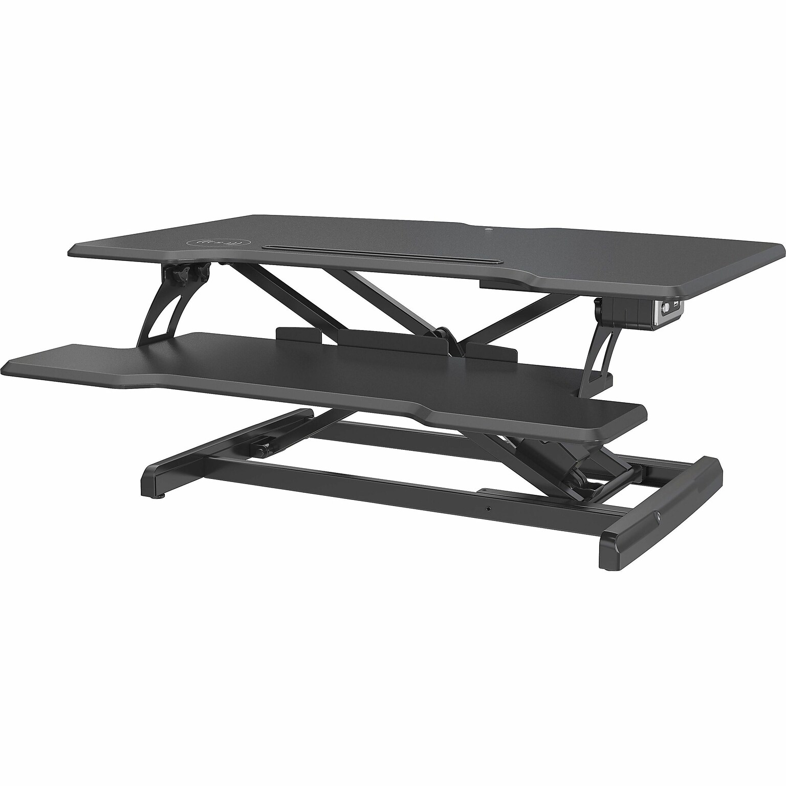 Lorell Adjustable Electric Desk Riser Stand, Up to 47 Monitor, Black (LLR99530)