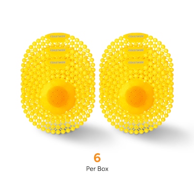 Coastwide Professional™ 60-Day Urinal Screen, Citrus Scent, 6/Pack (CW61764-CIT)
