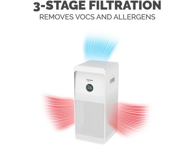 Fellowes AeraMax SE H13 True HEPA Air Purifier, 3-Speed, White (9794601)