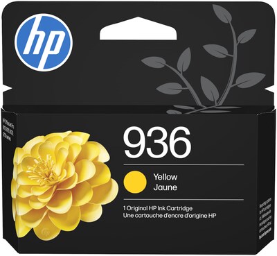 HP 936 Yellow Standard Yield Ink Cartridge, Prints Up to 800 Pages (4S6V1LN)