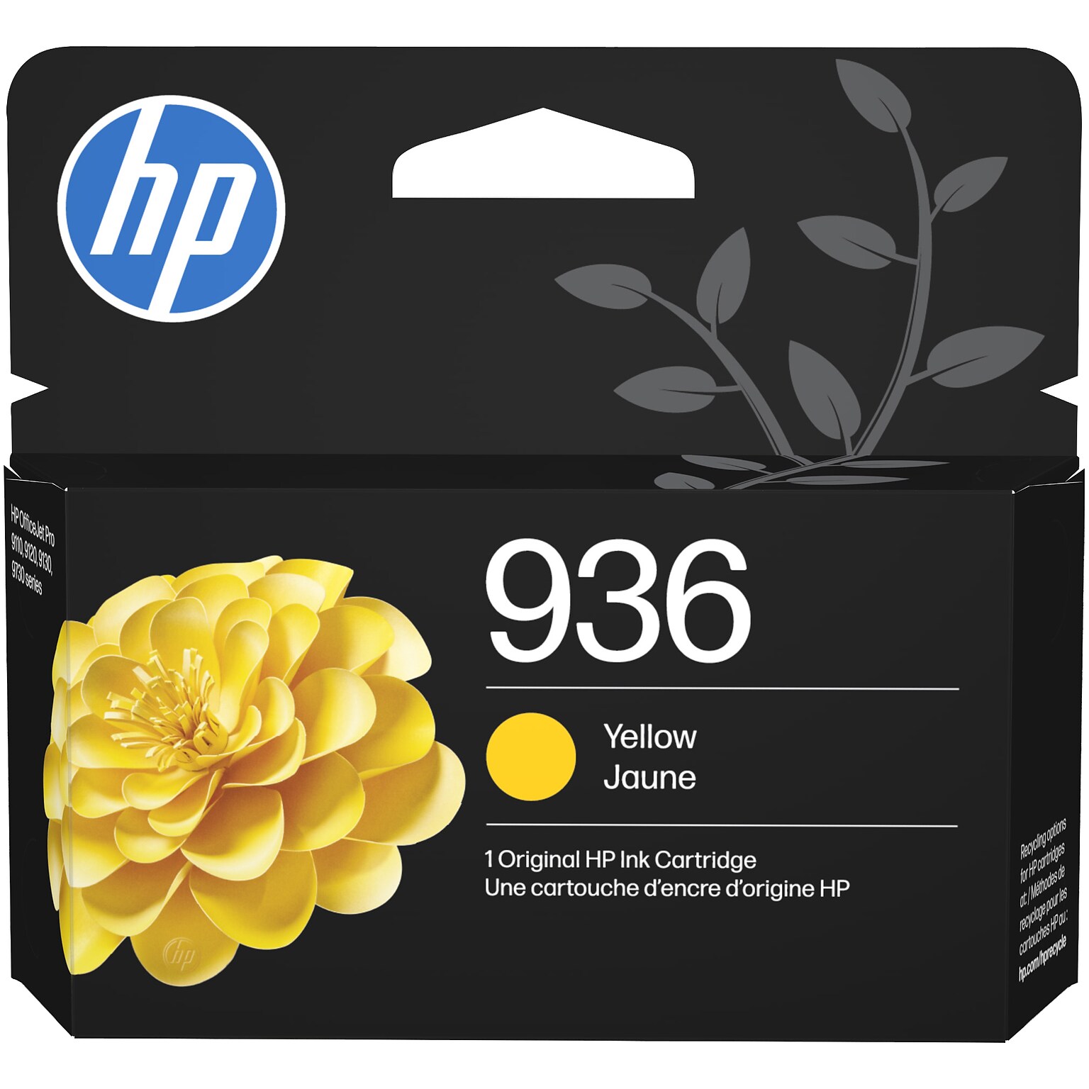 HP 936 Yellow Standard Yield Ink Cartridge, Prints Up to 800 Pages (4S6V1LN)
