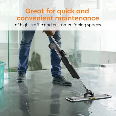 Coastwide Professional Microfiber Wet Mop Pad, 4.5" x 19", White, 50/Pack (CW63404)