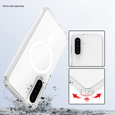 SaharaCase Venture Wallet Case for Galaxy A26 5G, Shock Absorbing, Clear/Scorpion Black (CP00728)