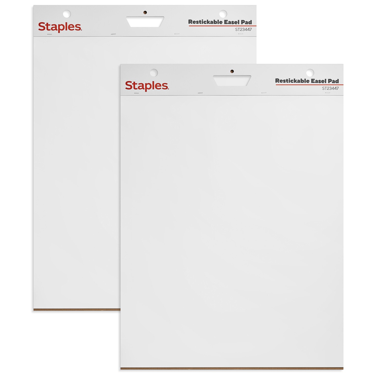 Staples Stickies Easel Pad, 25 x 30, 30 Sheets/Pad, 2 Pads/Pack (23447)