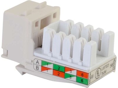 C2G Cables to Go Cat6 Keystone Jack, Ivory (29310)