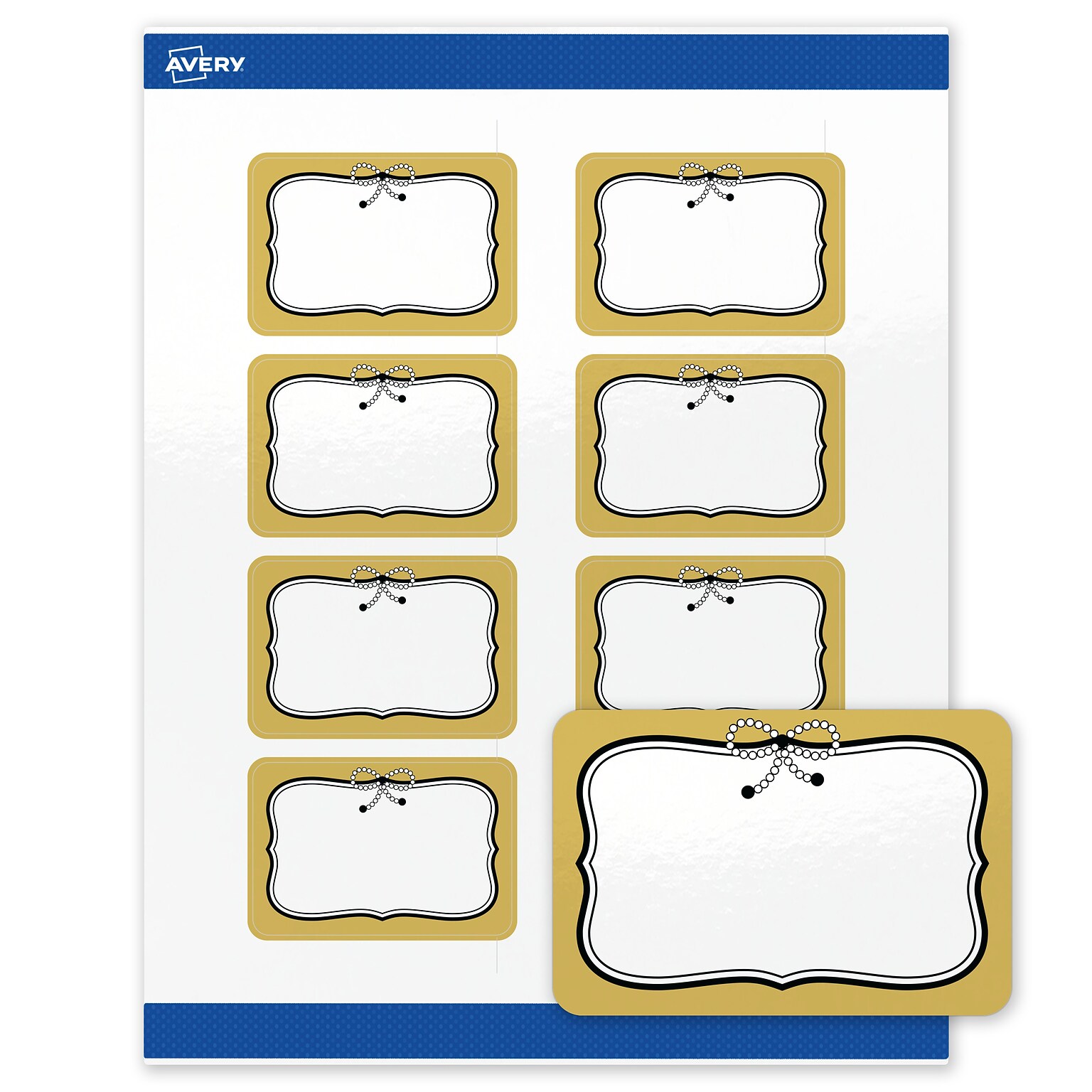 Avery Rectangle Laser/Inkjet Multipurpose Labels, 2 x 3, White, 80/Pack (19479370972)