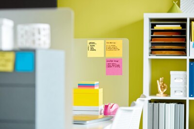 Post-it Super Sticky Notes, 4" x 4", Canary Yellow, Lined, 90 Sheets/Pad, 6 Pads/Pack (675-6SSCY)