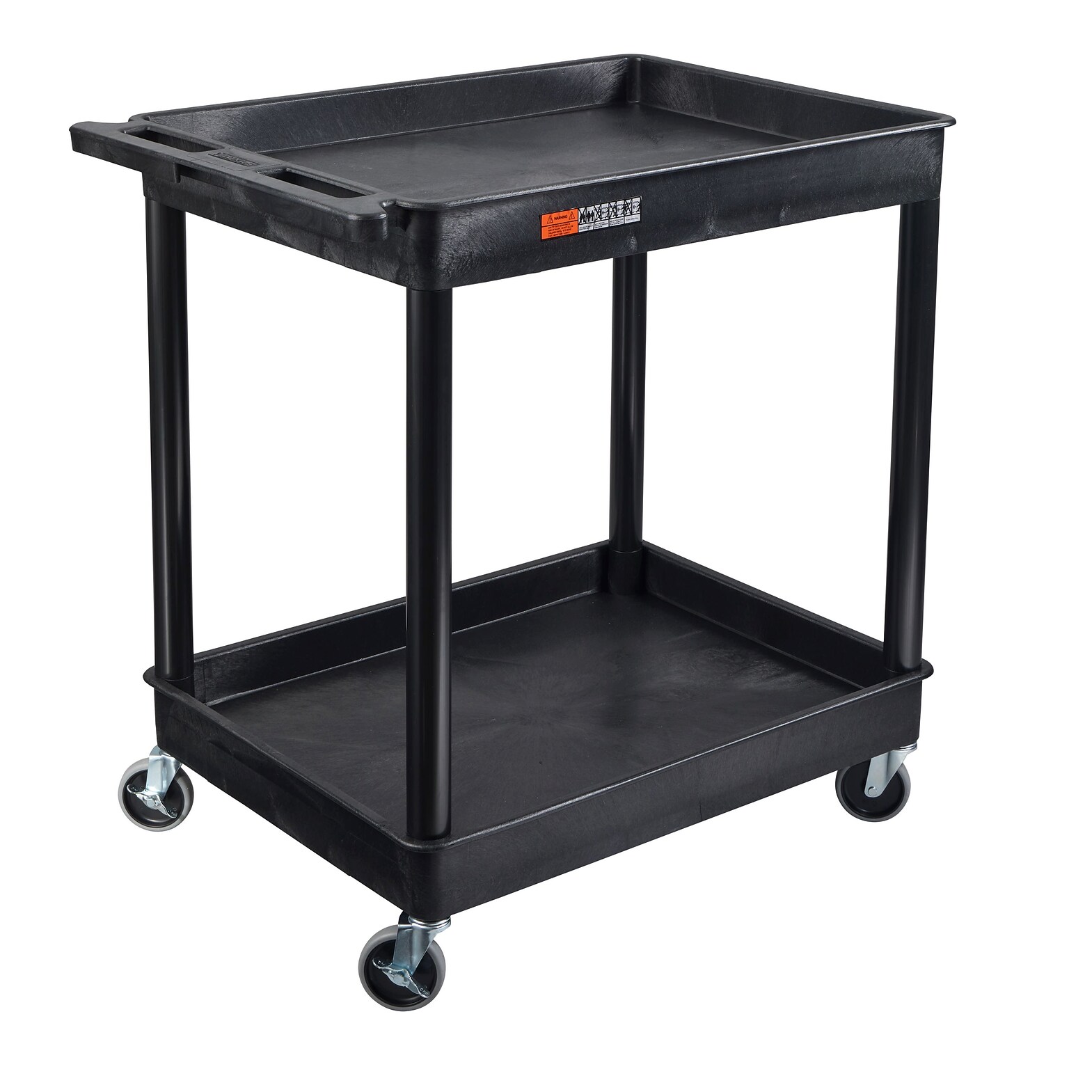 Luxor ENDURA XL 2-Shelf Utility Cart, Black (TC11-B)